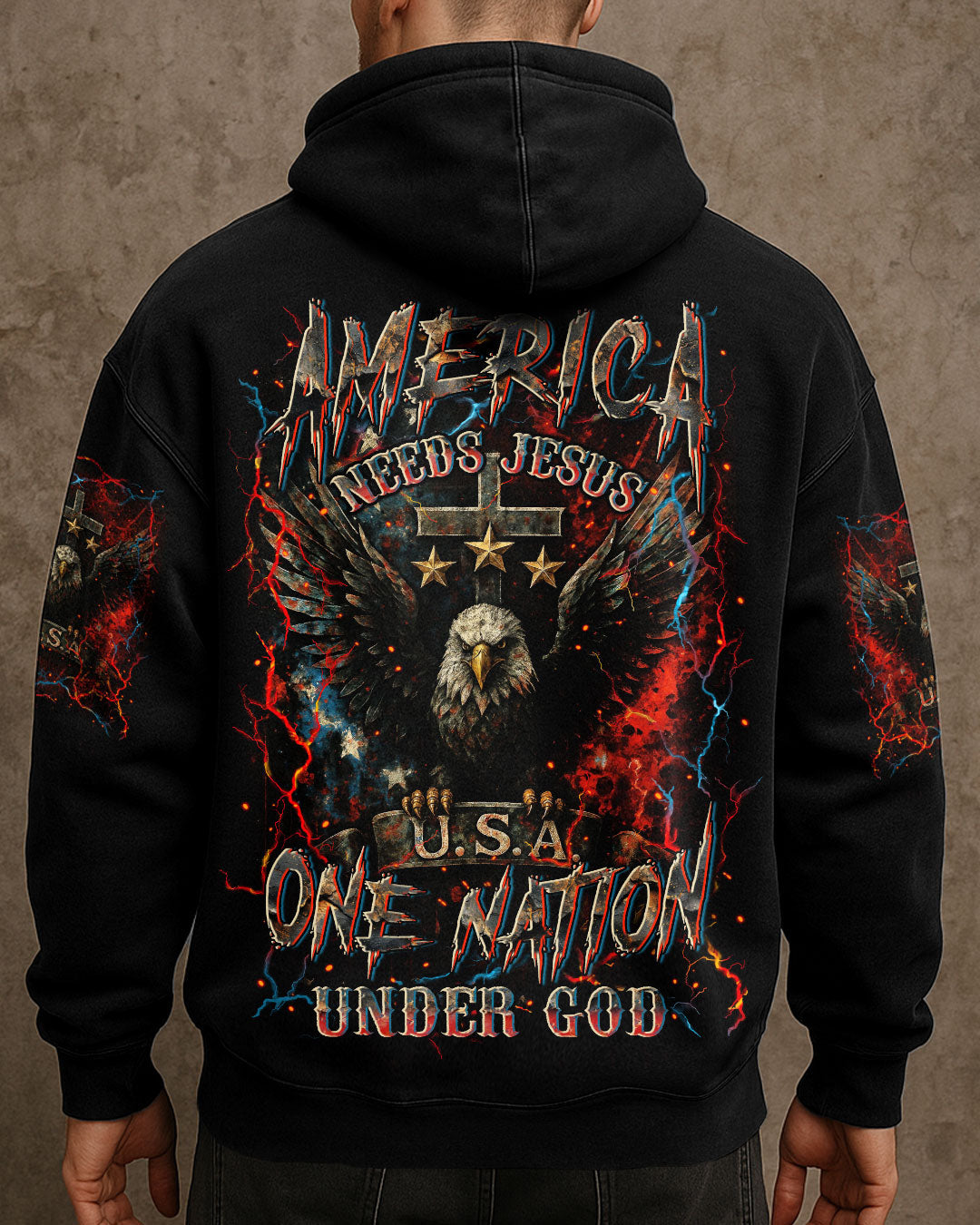 America Needs Jesus Men's All Over Print Shirt - Yhln2306252
