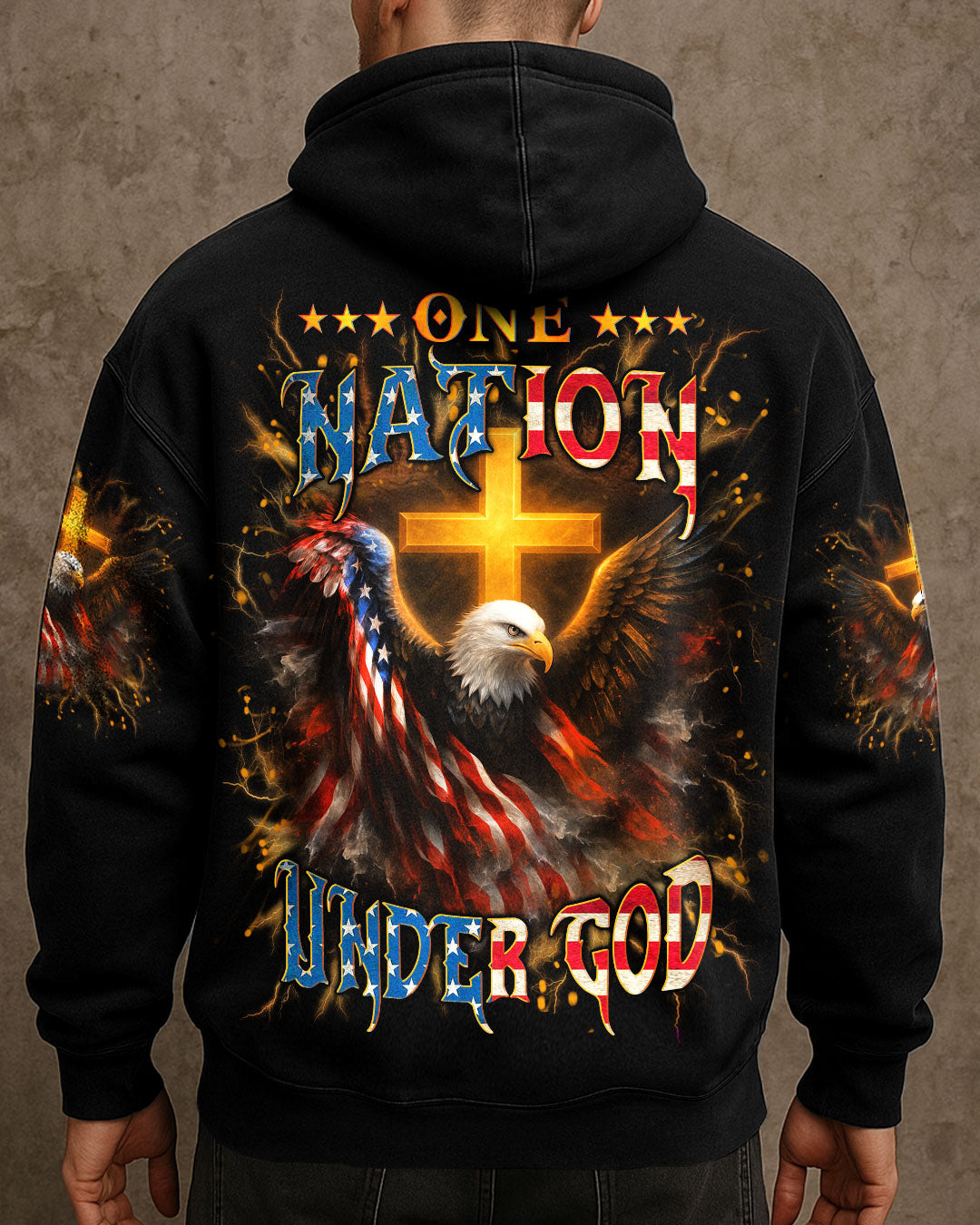 One Nation Under God Men's All Over Print Shirt - Yhln1906254