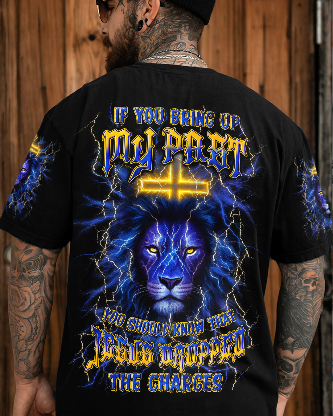 Jesus Dropped The Charges Lion Men's All Over Print Shirt - Yhln1606252