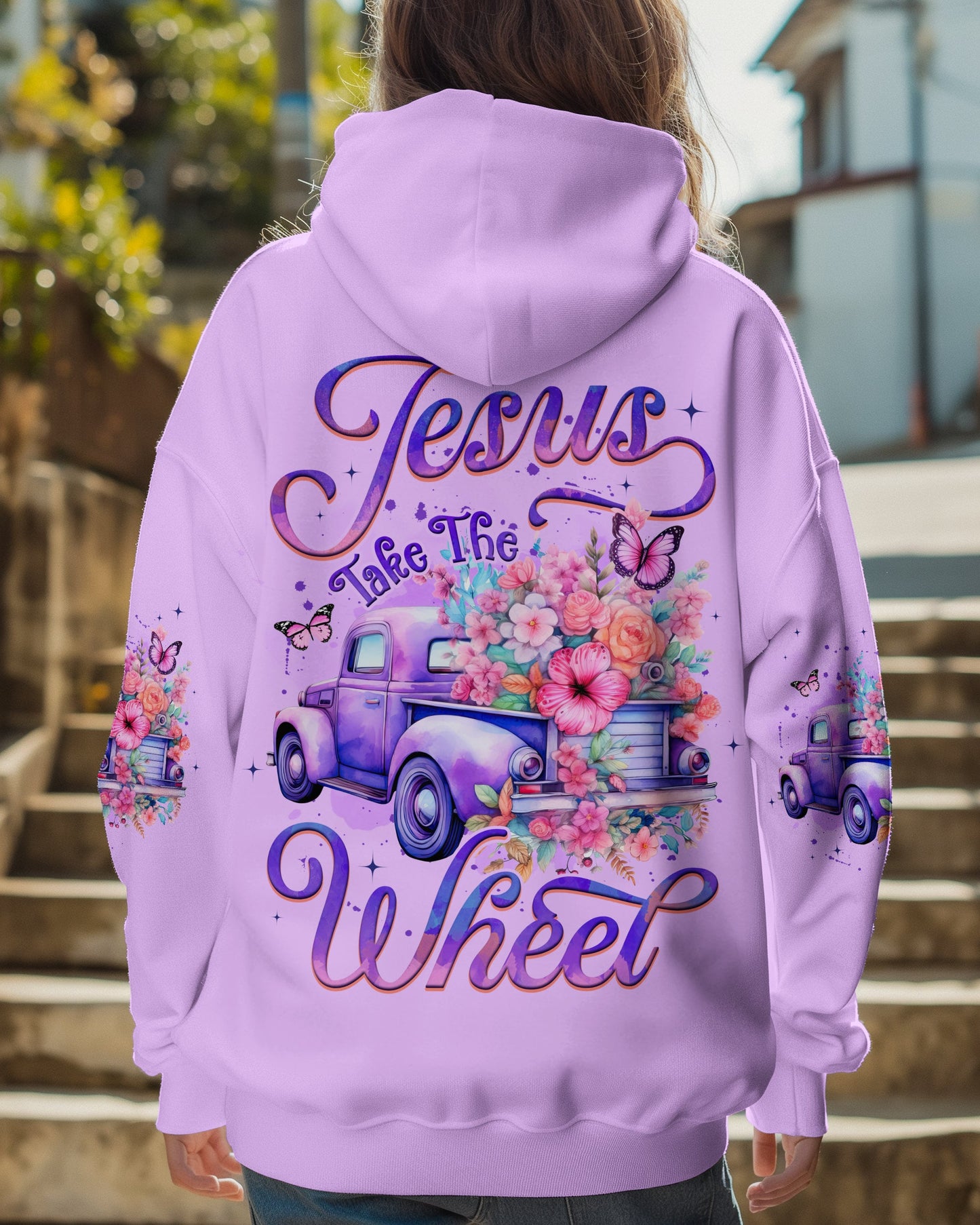 Jesus Take The Wheel Women's All Over Print Shirt - Tyqy1606253