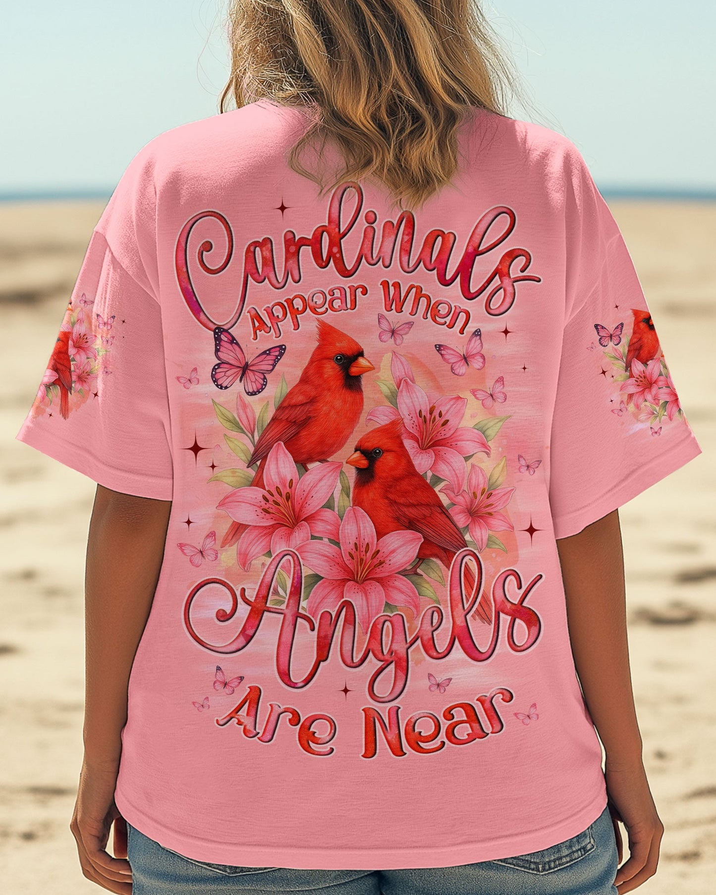 Cardinals Appear When Angels Are Near Women's All Over Print Shirt - Tyqy0906251