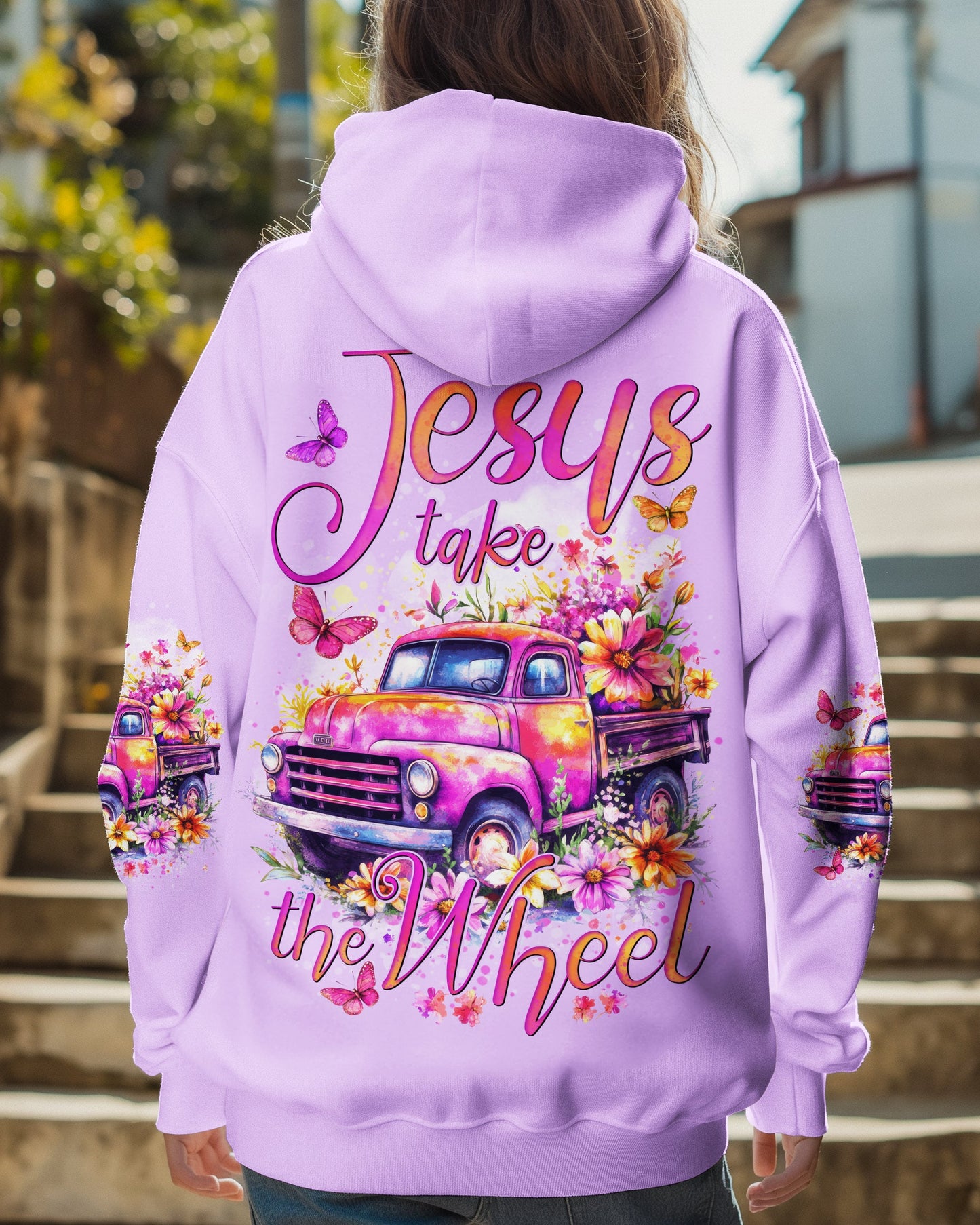 Jesus Take The Wheel Women's All Over Print Shirt - Tytd1206251
