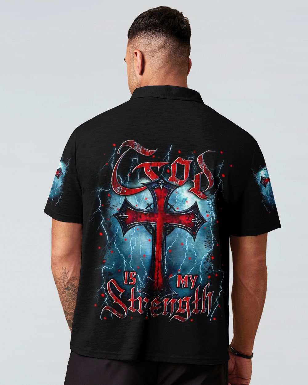 God Is My Strength Men's All Over Print Shirt - Yhln1903253
