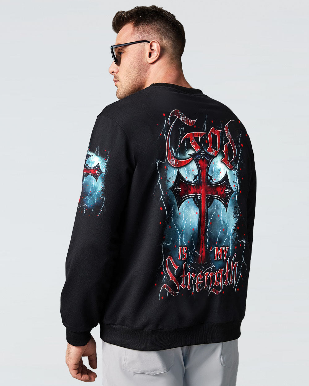 God Is My Strength Men's All Over Print Shirt - Yhln1903253