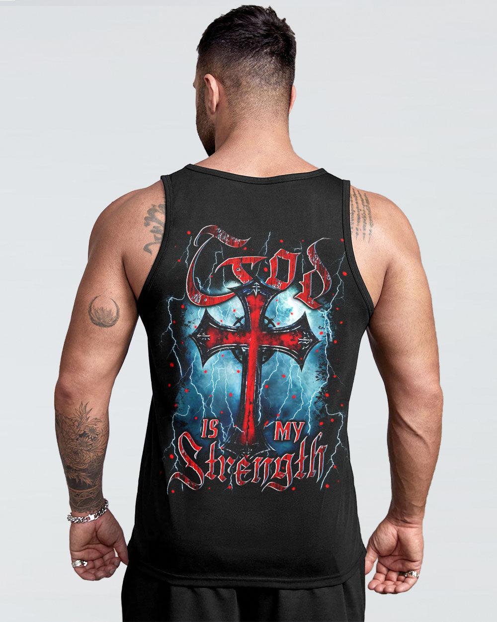 God Is My Strength Men's All Over Print Shirt - Yhln1903253