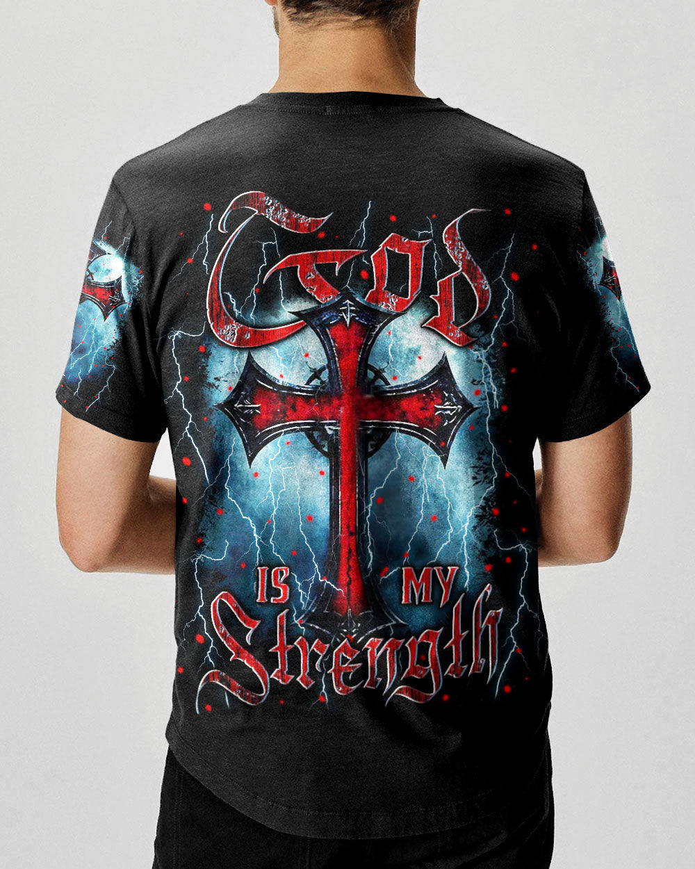 God Is My Strength Men's All Over Print Shirt - Yhln1903253