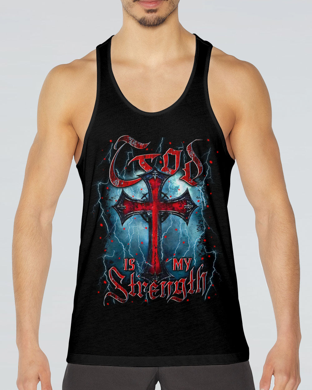 God Is My Strength Men's All Over Print Shirt - Yhln1903253