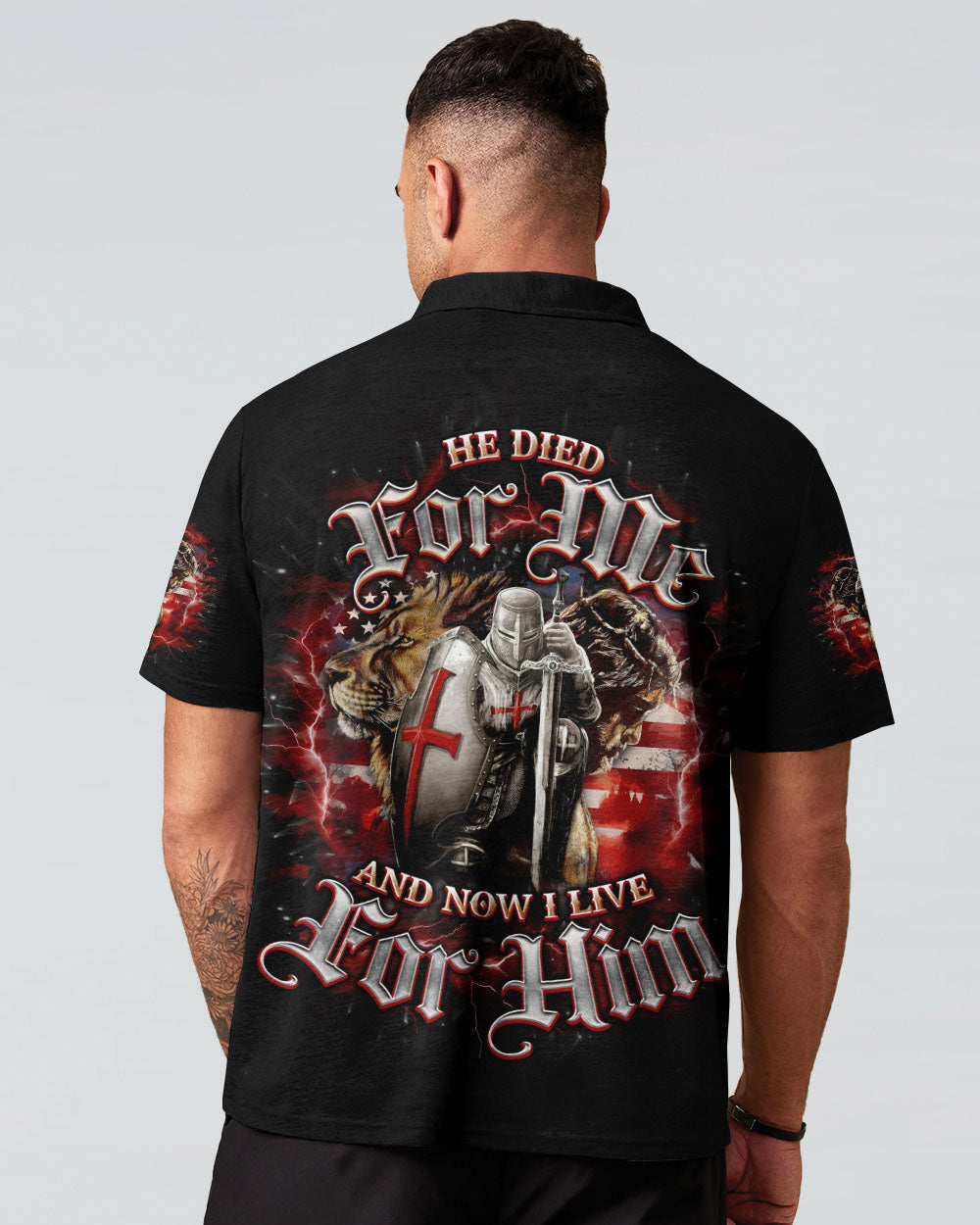 He Died For Me Lion Warrior Men's All Over Print Shirt - Tlno1203251