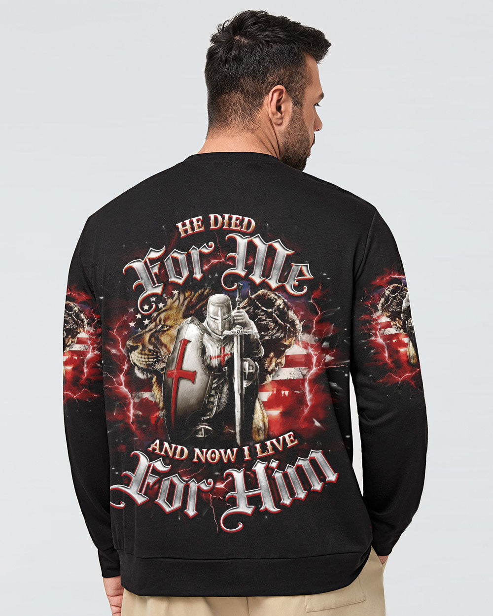 He Died For Me Lion Warrior Men's All Over Print Shirt - Tlno1203251