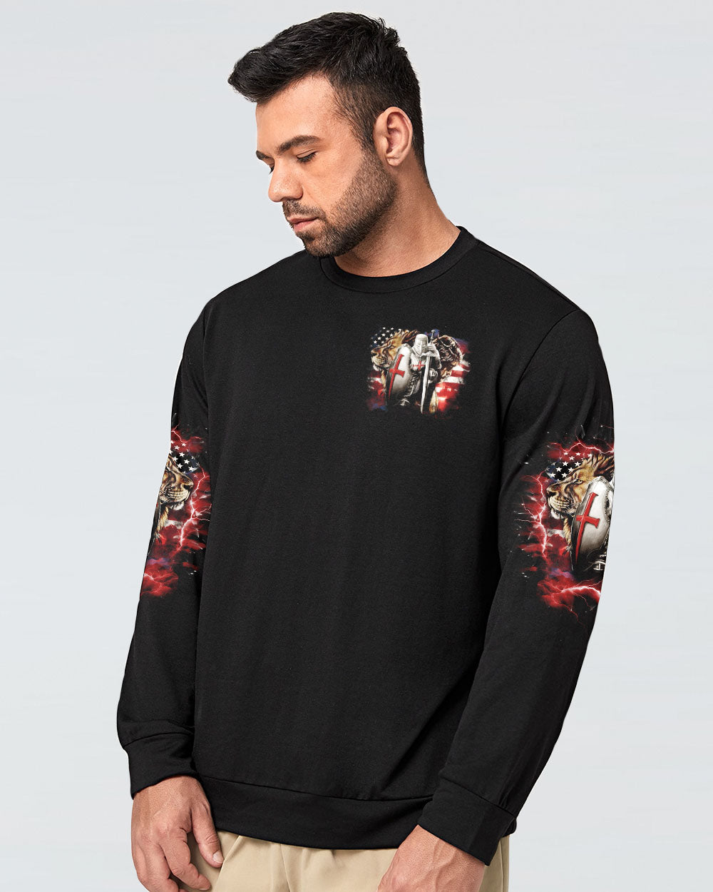 He Died For Me Lion Warrior Men's All Over Print Shirt - Tlno1203251