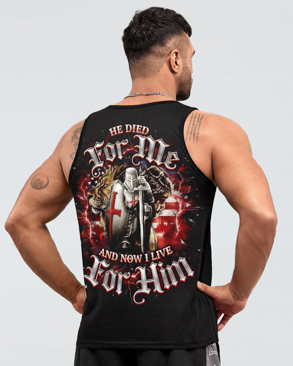He Died For Me Lion Warrior Men's All Over Print Shirt - Tlno1203251