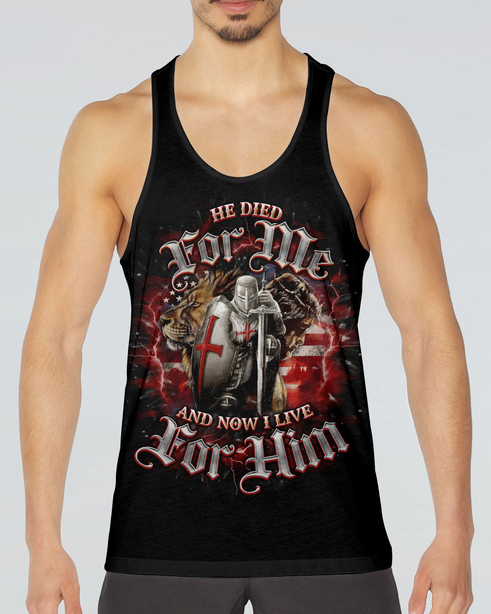 He Died For Me Lion Warrior Men's All Over Print Shirt - Tlno1203251