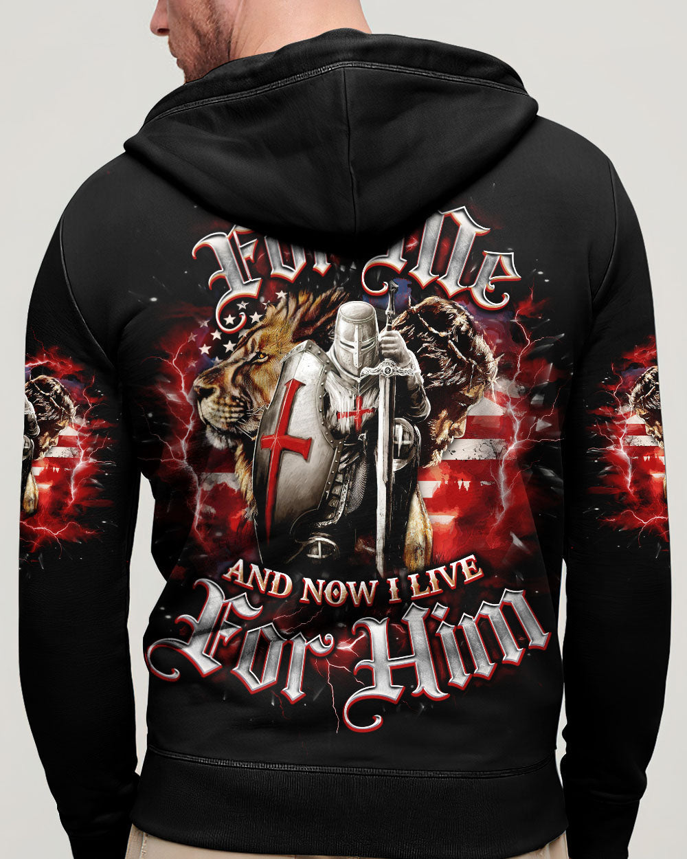 He Died For Me Lion Warrior Men's All Over Print Shirt - Tlno1203251