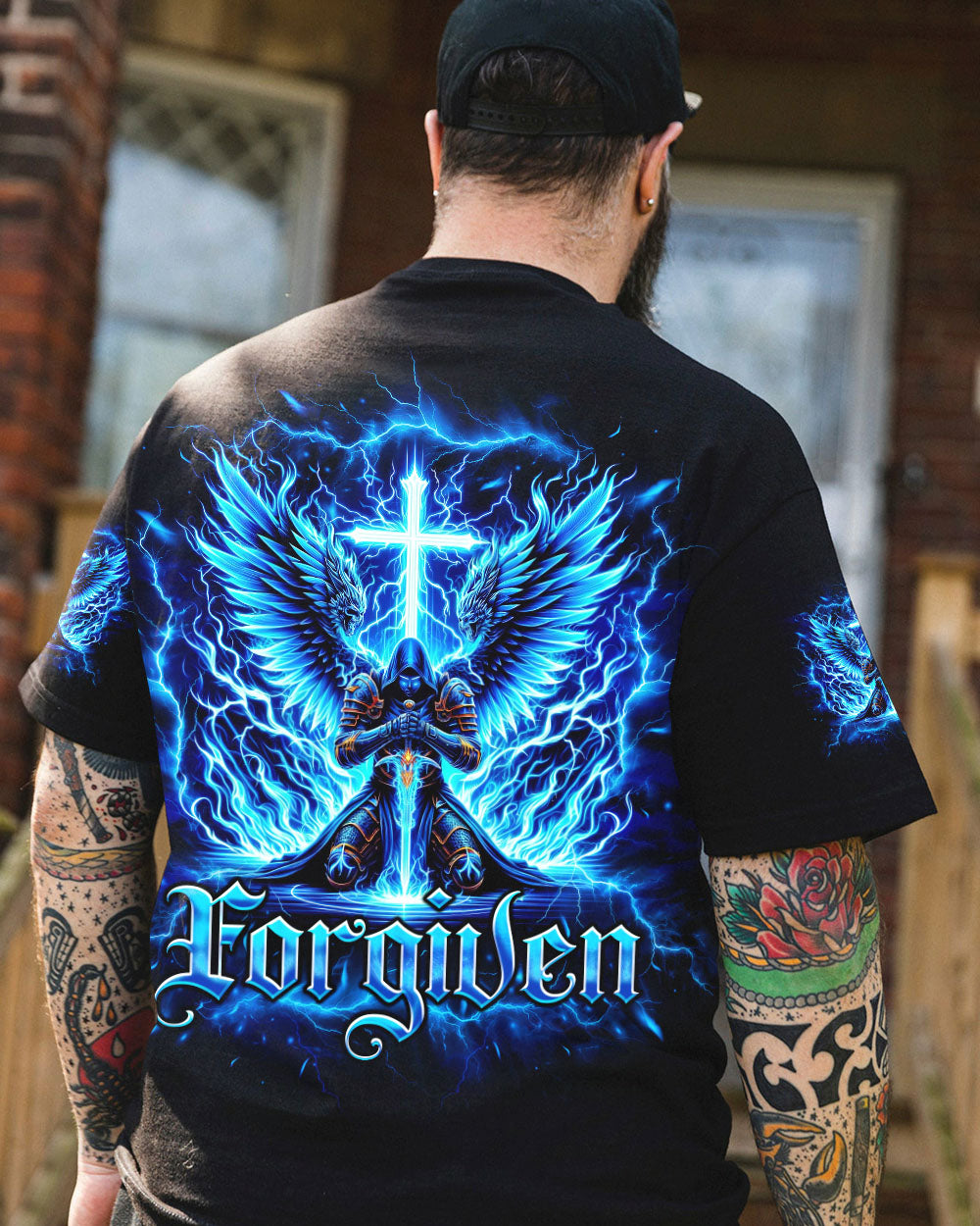 Forgiven Warrior Wings Men's All Over Print Shirt - Tlno1403253