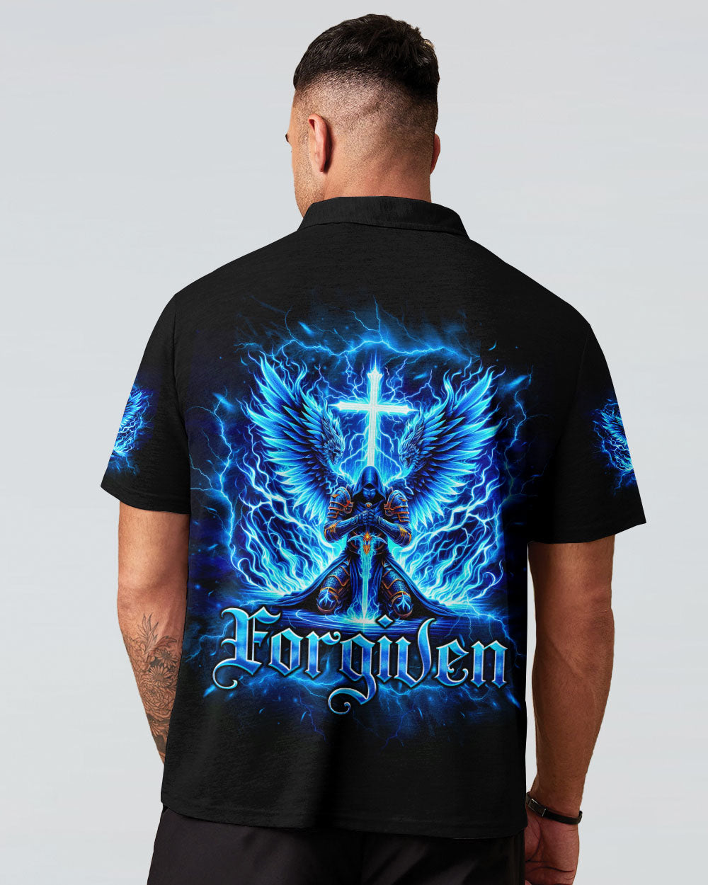 Forgiven Warrior Wings Men's All Over Print Shirt - Tlno1403253