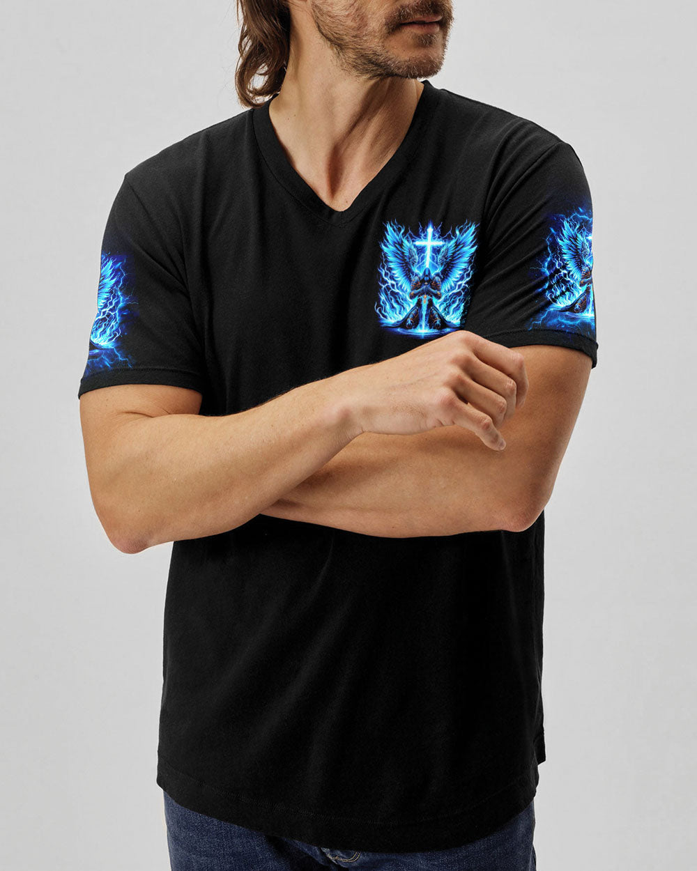 Forgiven Warrior Wings Men's All Over Print Shirt - Tlno1403253