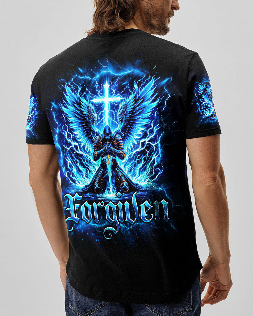 Forgiven Warrior Wings Men's All Over Print Shirt - Tlno1403253
