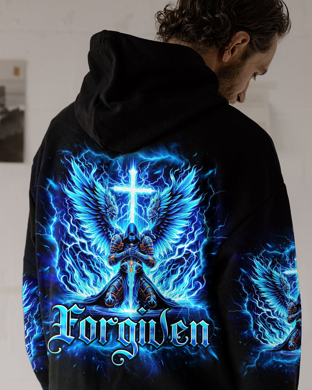 Forgiven Warrior Wings Men's All Over Print Shirt - Tlno1403253