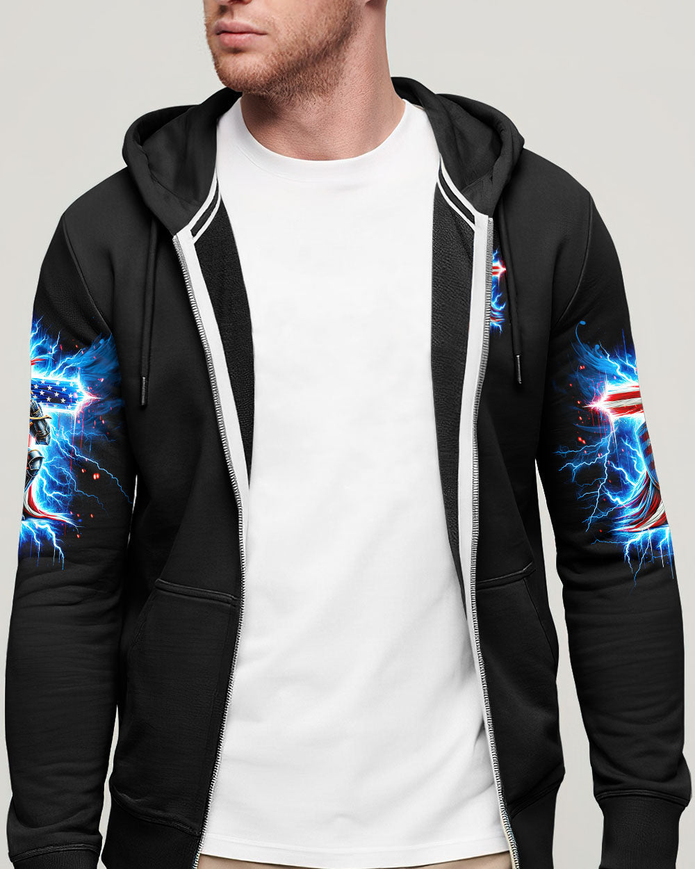 One Nation Under God Warrior Men's All Over Print Shirt - Tlno1605253