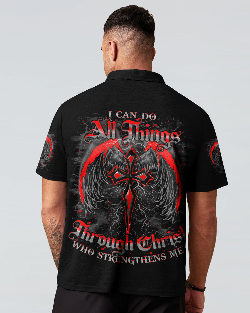 I Can Do All Things Cross Wings Men's All Over Print Shirt - Tlno1803253