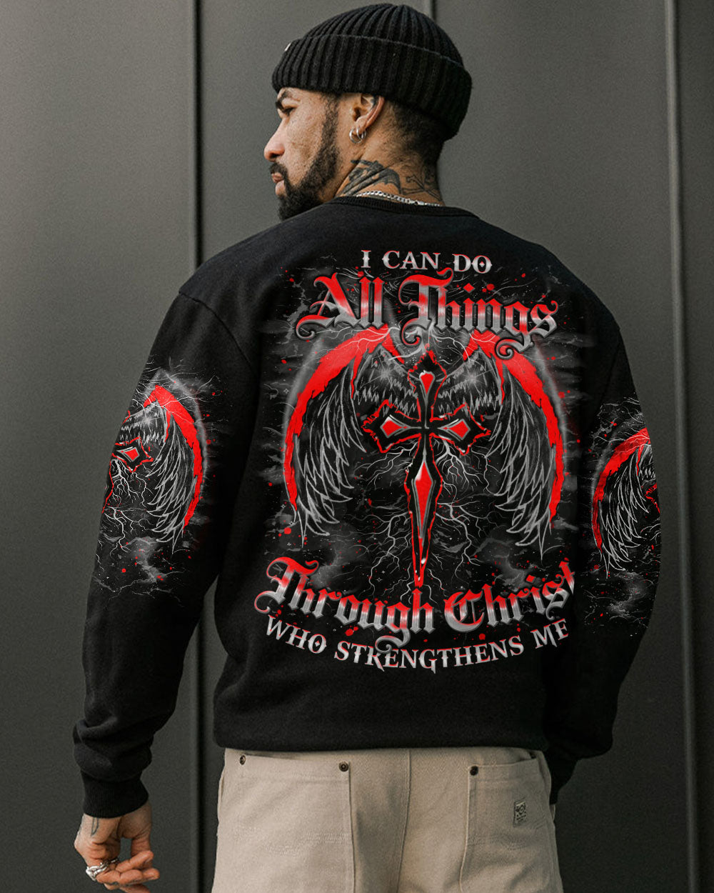 I Can Do All Things Cross Wings Men's All Over Print Shirt - Tlno1803253