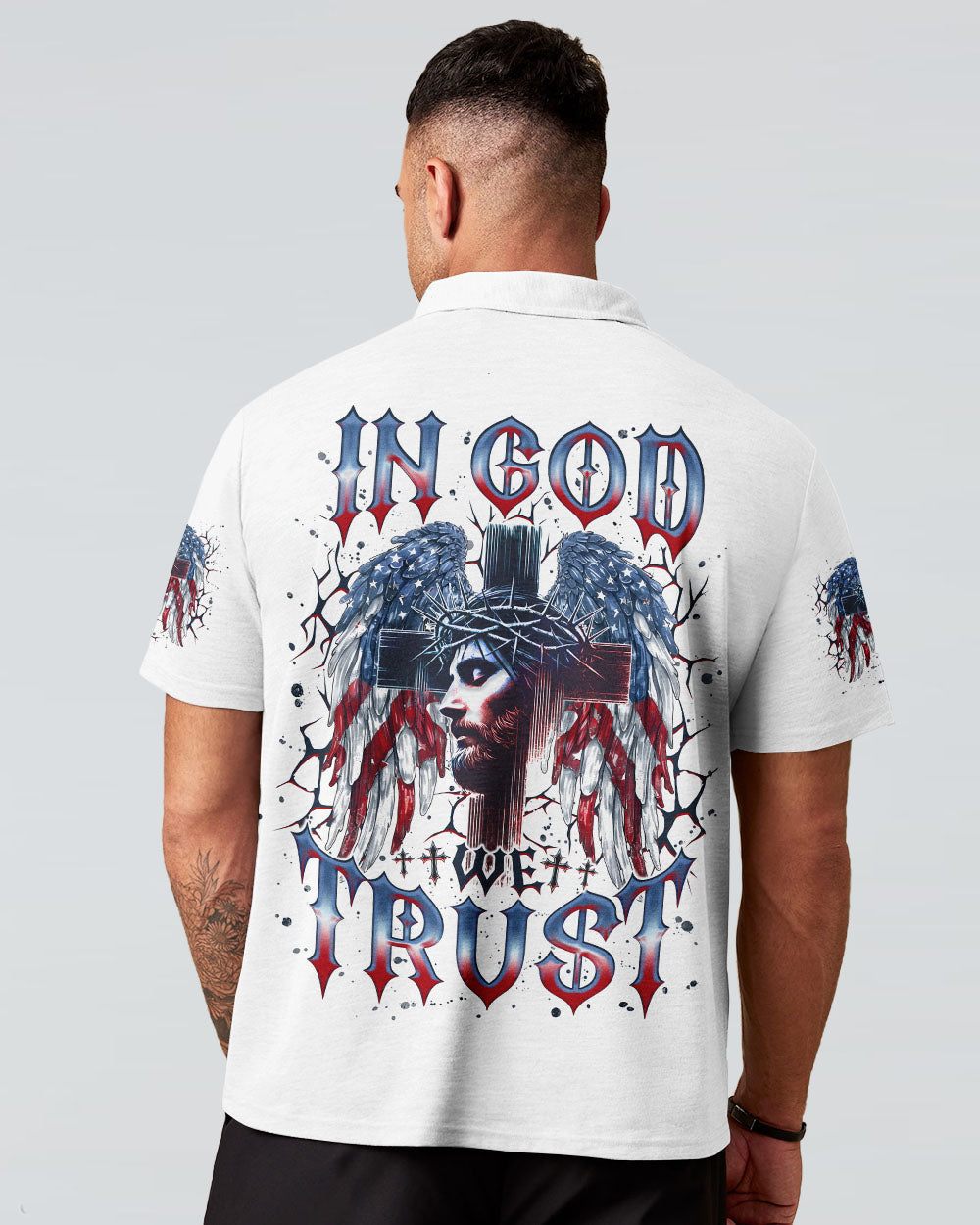 In God We Trust Men's All Over Print Shirt - Tlno2305252