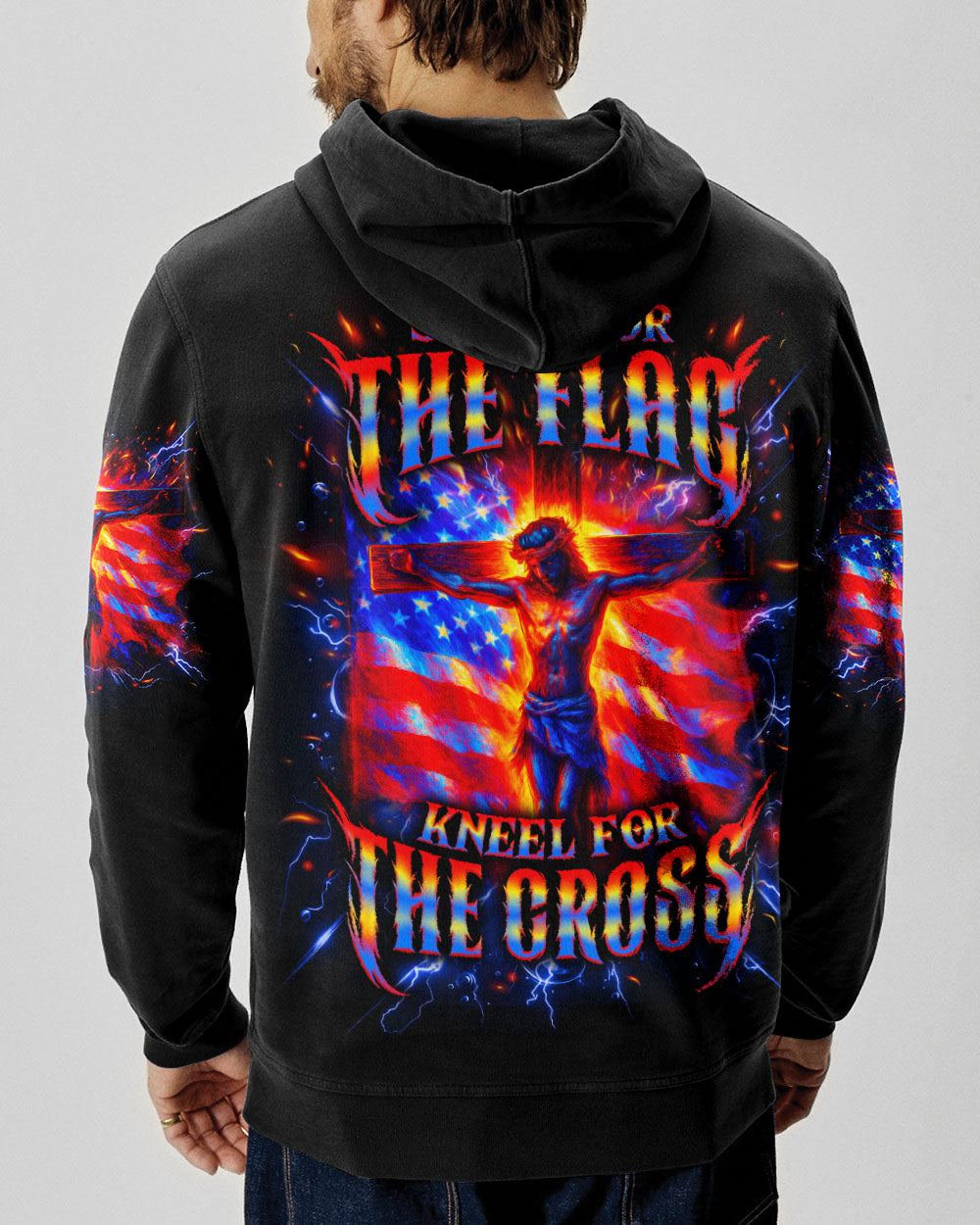 Stand For The Flag Kneel For The Cross Men's All Over Print Shirt - Tlno2705252