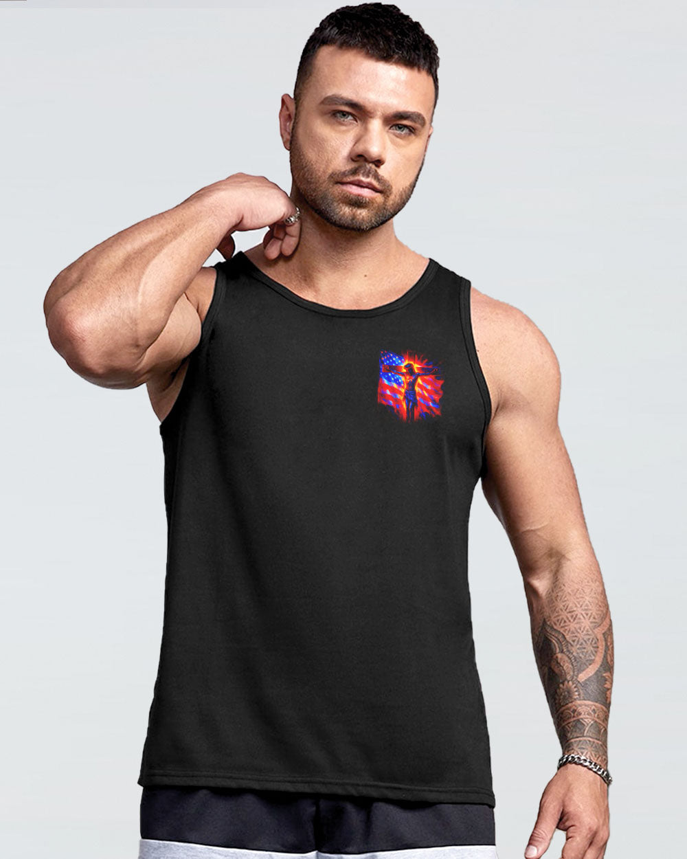 Stand For The Flag Kneel For The Cross Men's All Over Print Shirt - Tlno2705252