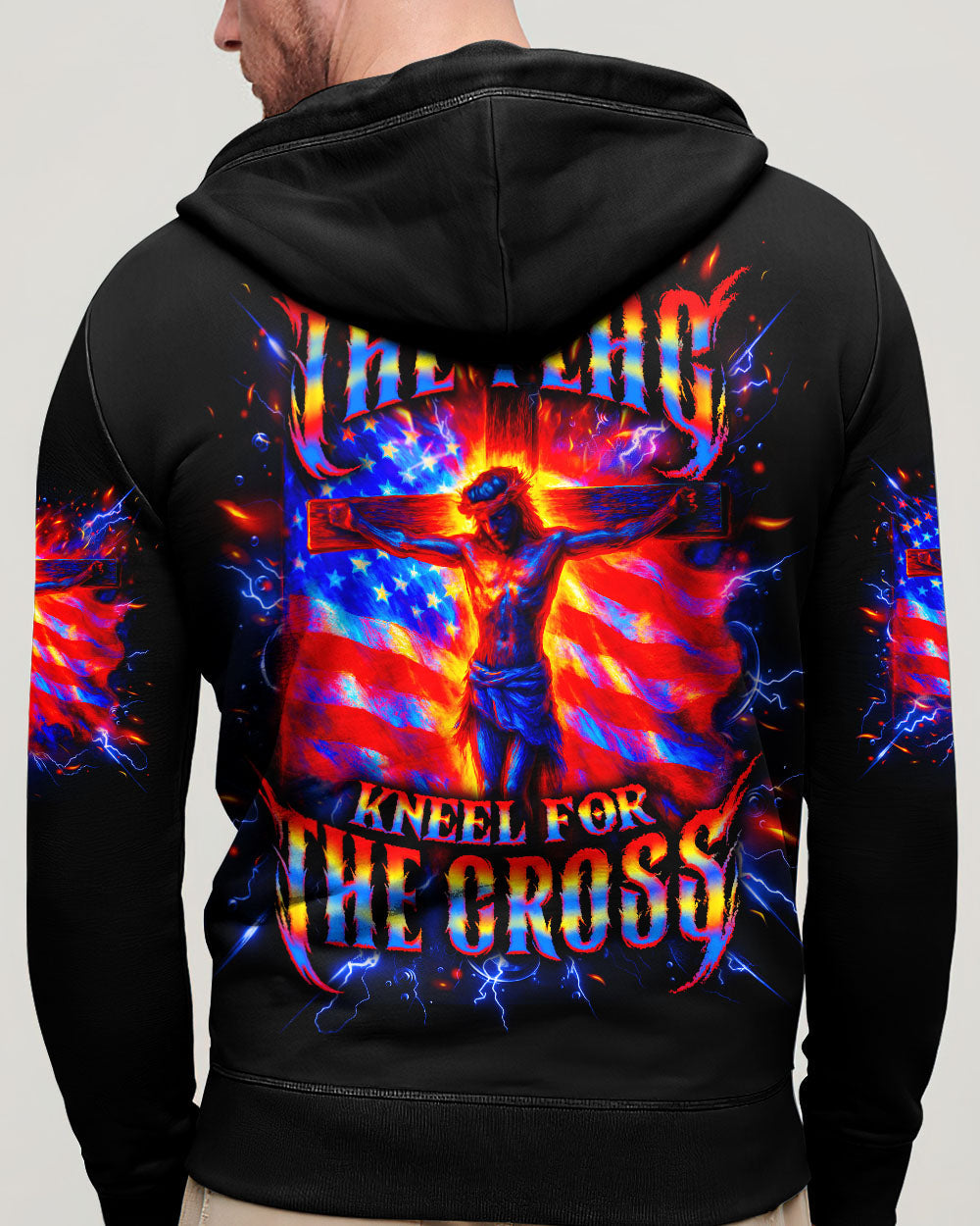 Stand For The Flag Kneel For The Cross Men's All Over Print Shirt - Tlno2705252