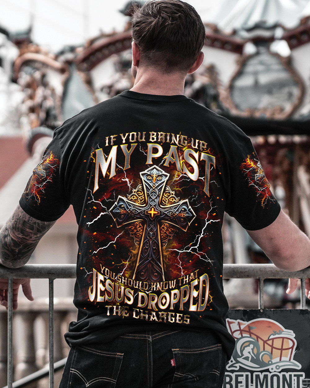 Jesus Dropped The Charges Men's All Over Print Shirt - Tlnt0406252