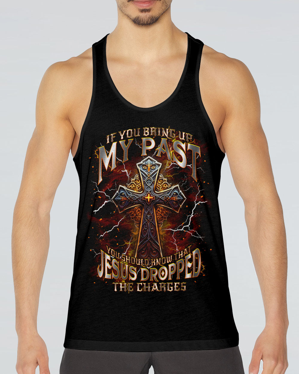 Jesus Dropped The Charges Men's All Over Print Shirt - Tlnt0406252