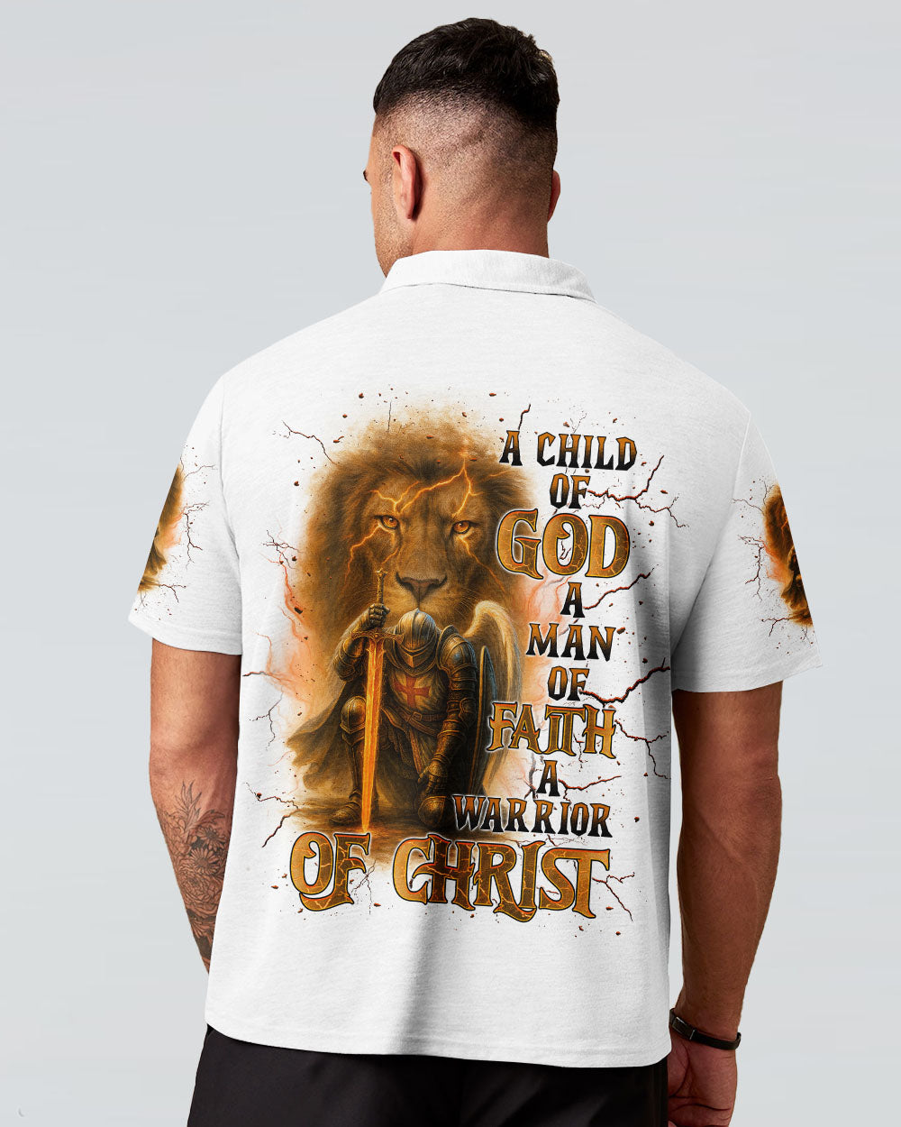 A Warrior Of Christ Warrior Lion Men's All Over Print Shirt - Tlnt2305252