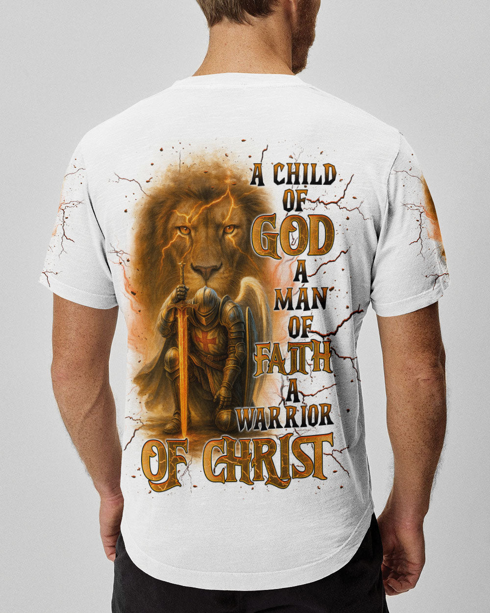 A Warrior Of Christ Warrior Lion Men's All Over Print Shirt - Tlnt2305252