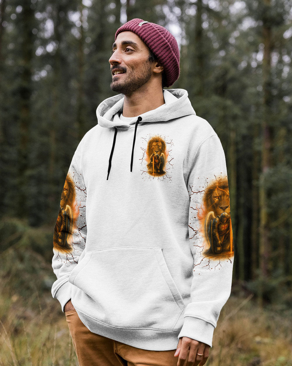 A Warrior Of Christ Warrior Lion Men's All Over Print Shirt - Tlnt2305252