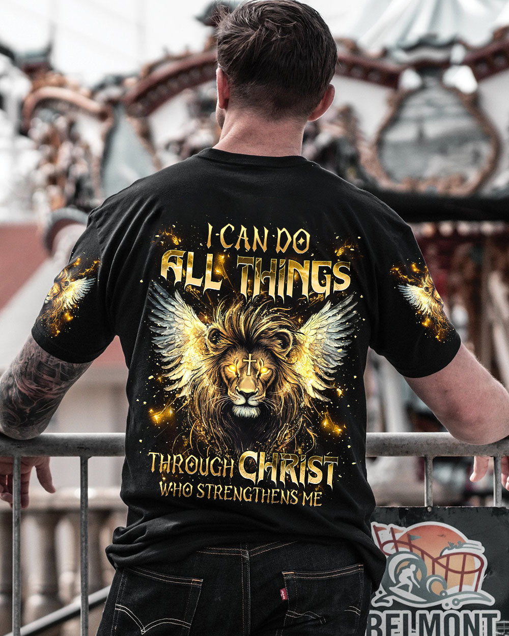 I Can Do All Things Lion Wings Men's All Over Print Shirt - Tlnt2603252