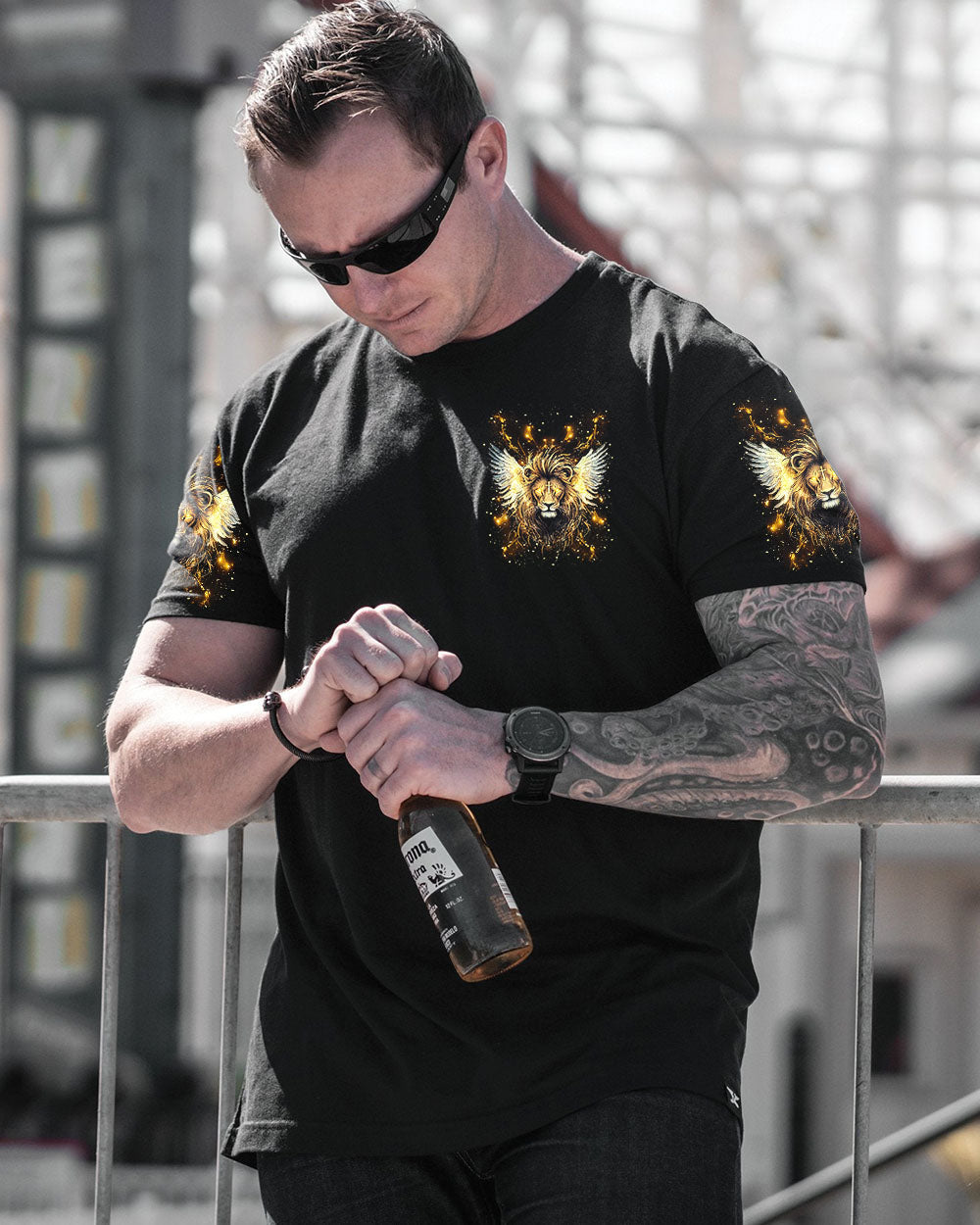 I Can Do All Things Lion Wings Men's All Over Print Shirt - Tlnt2603252