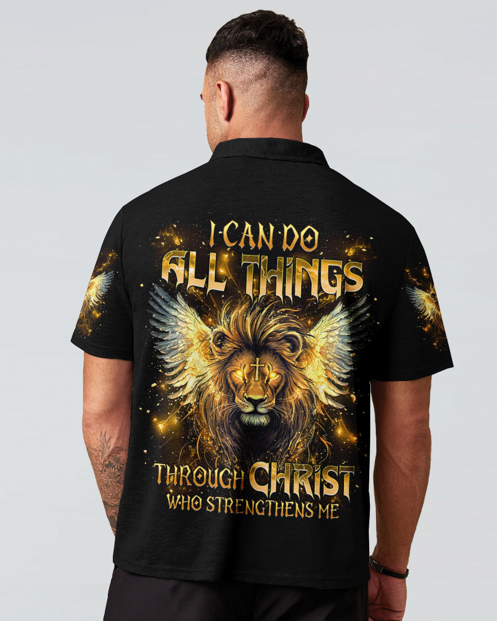 I Can Do All Things Lion Wings Men's All Over Print Shirt - Tlnt2603252