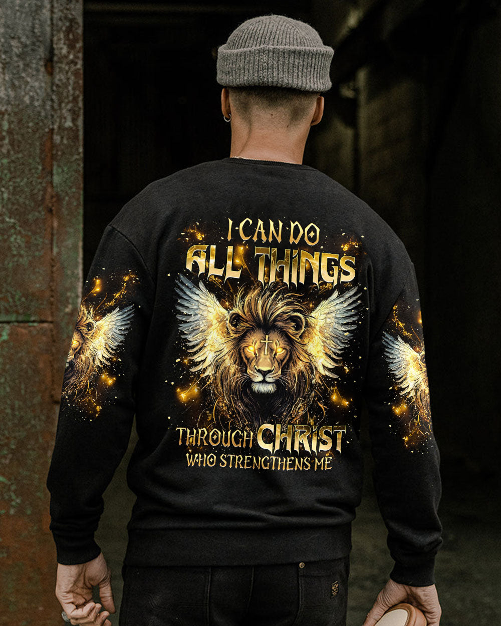 I Can Do All Things Lion Wings Men's All Over Print Shirt - Tlnt2603252