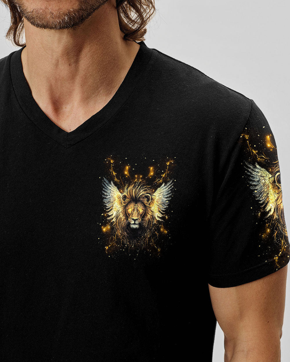 I Can Do All Things Lion Wings Men's All Over Print Shirt - Tlnt2603252