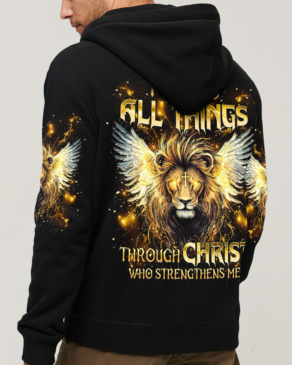 I Can Do All Things Lion Wings Men's All Over Print Shirt - Tlnt2603252