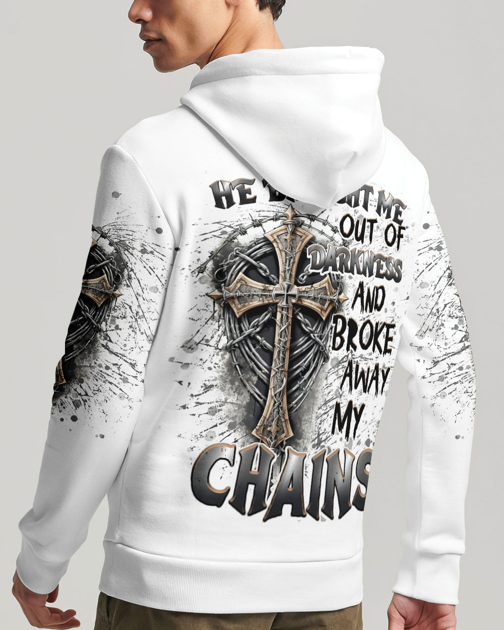 He Brought Me Out Of Darkness Men's All Over Print Shirt - Tlnt2604252