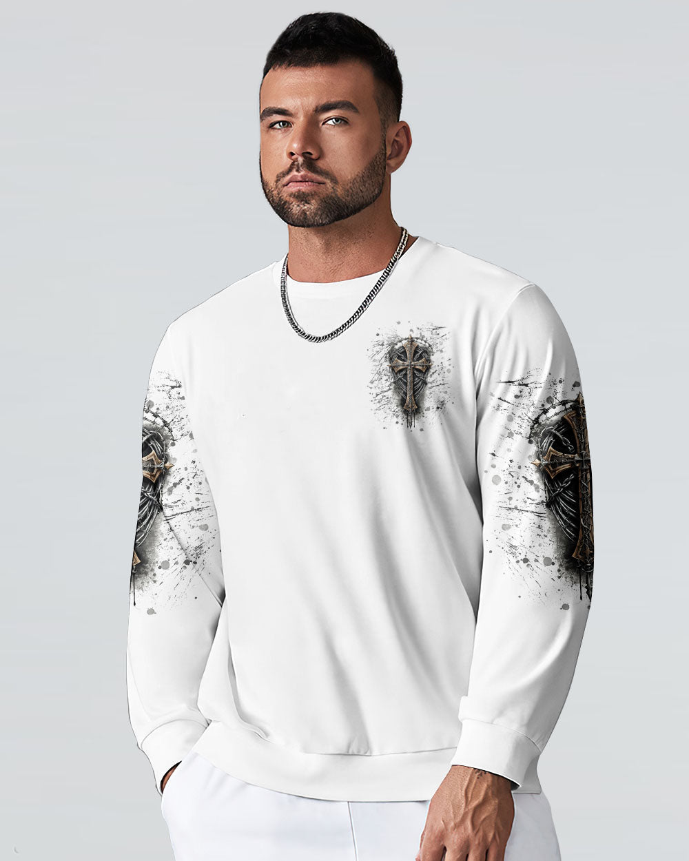He Brought Me Out Of Darkness Men's All Over Print Shirt - Tlnt2604252