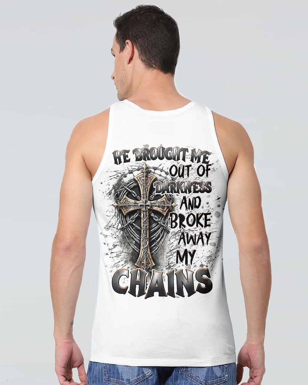 He Brought Me Out Of Darkness Men's All Over Print Shirt - Tlnt2604252