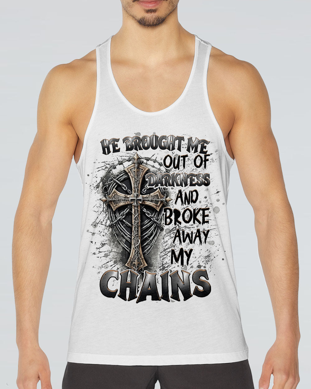 He Brought Me Out Of Darkness Men's All Over Print Shirt - Tlnt2604252
