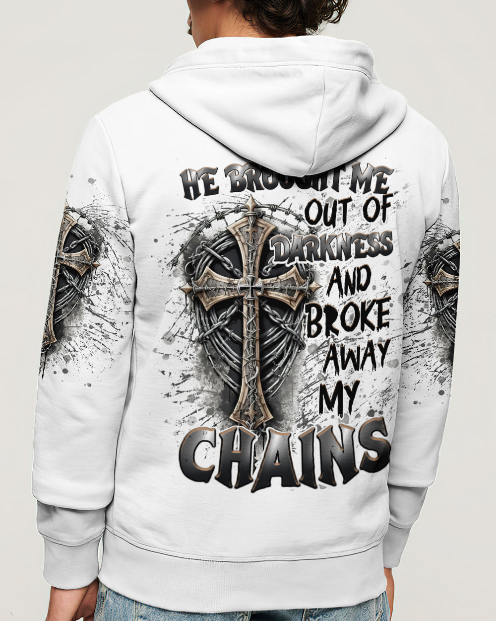 He Brought Me Out Of Darkness Men's All Over Print Shirt - Tlnt2604252