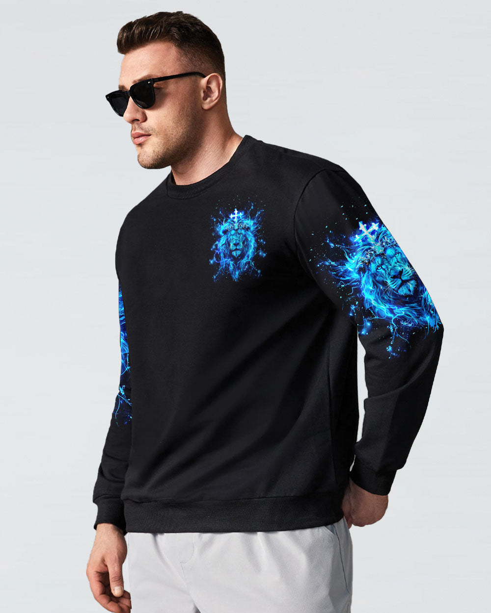 By His Stripes We Are Healed Lion Men's All Over Print Shirt - Tlnt2803252