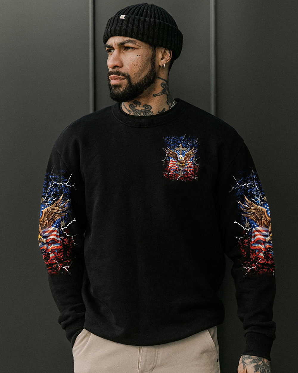 One Nation Under God Eagle Men's All Over Print Shirt - Tlnt2905252