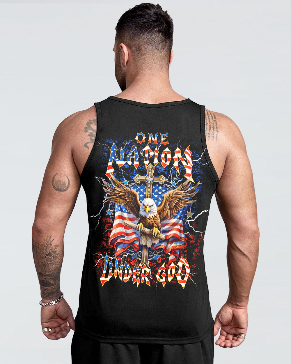 One Nation Under God Eagle Men's All Over Print Shirt - Tlnt2905252
