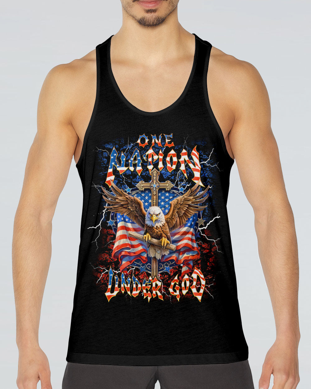 One Nation Under God Eagle Men's All Over Print Shirt - Tlnt2905252