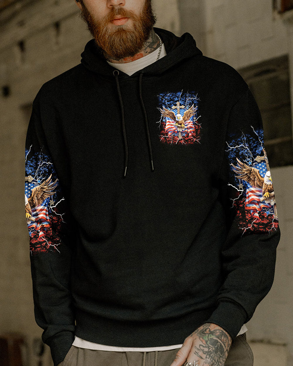 One Nation Under God Eagle Men's All Over Print Shirt - Tlnt2905252
